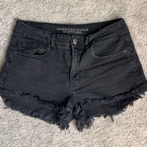 American Eagle High Waisted Denim Stretch Shorts